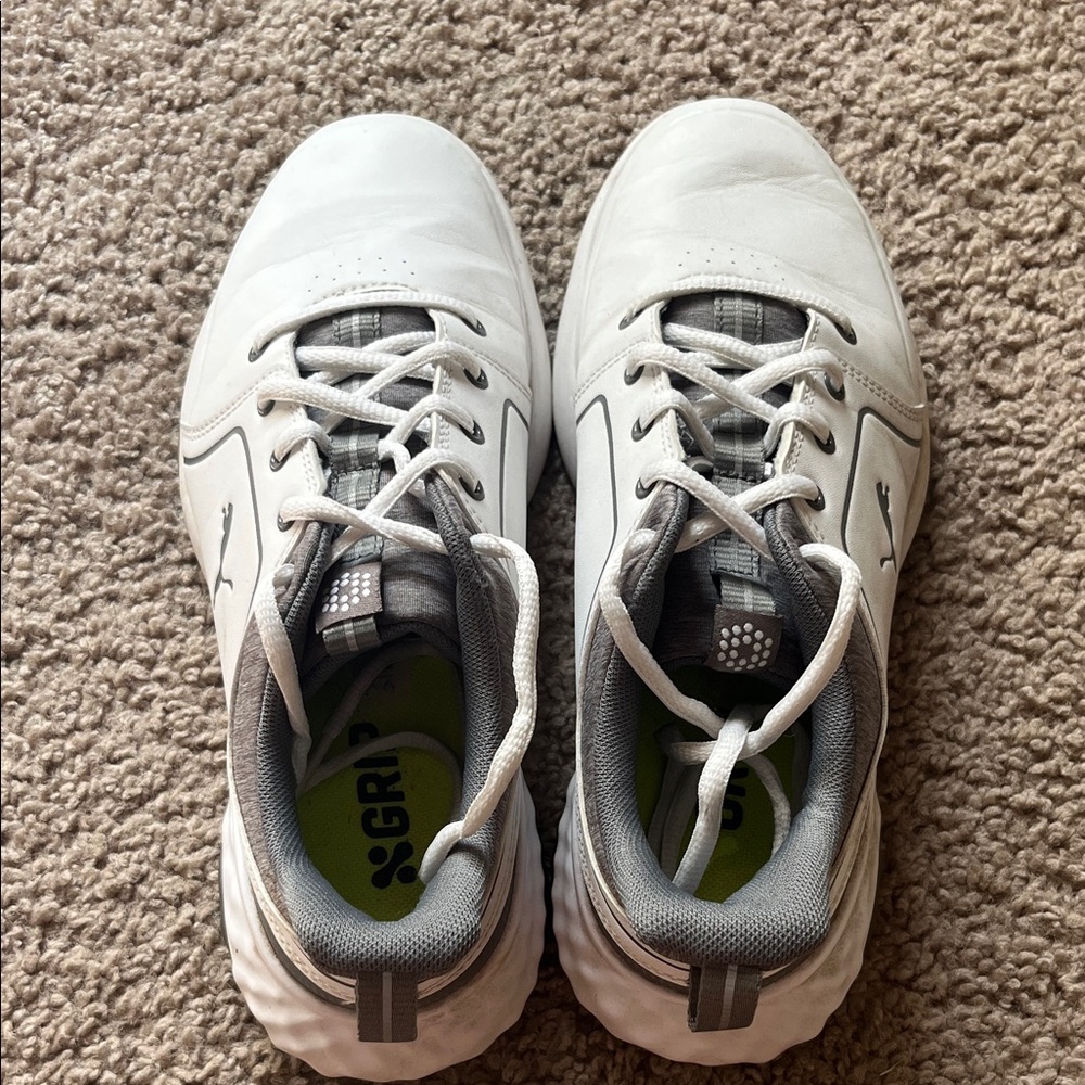 Puma Gray and White Sneakers